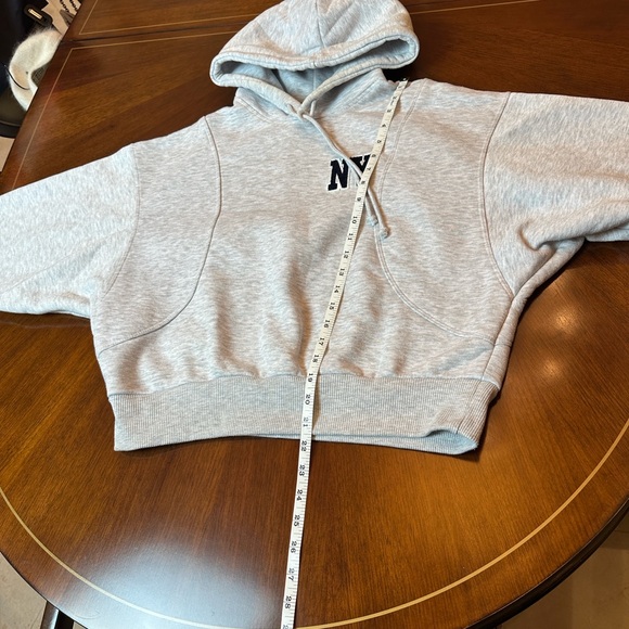 ZARA Cozy NY Logo Hoodie & Jogger Lounge Set | Gray | Casual Chic - Picture 15 of 15